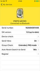 Pieps Micro App